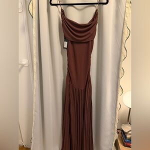 Lioness | Dresses | Lioness About A Girl Brown Maxi Dress | Poshmark